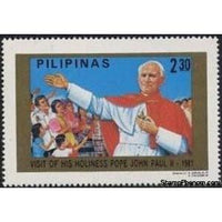 Philippines 1981 Pope John Paul II Greeting-Stamps-Philippines-Mint-StampPhenom