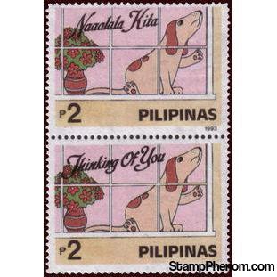 Philippines 1993 Greetings (Dogs)-Stamps-Philippines-Mint-StampPhenom