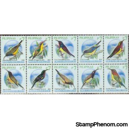 Philippines 2009 Sunbirds (dated 2009 or 2009A)-Stamps-Philippines-Mint-StampPhenom