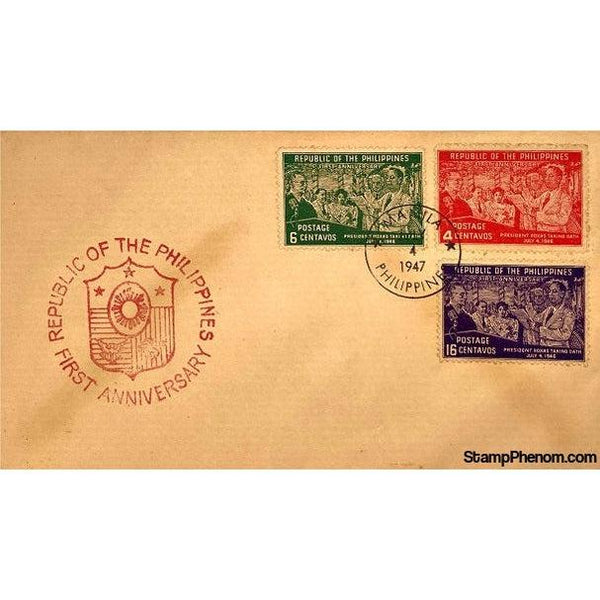Philippines First Day Cover, July 4, 1947-StampPhenom