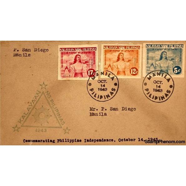 Philippines First Day Cover, October 14, 1943-StampPhenom