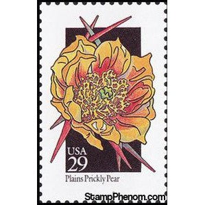 United States of America 1992 Plains Prickly Pear (Opuntia polyacantha)