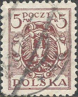 Poland 1920 - 1921 Definitives - Eagle on Shield-Stamps-Poland-StampPhenom