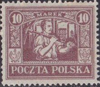 Poland 1922 Definitives - Silesian Miner-Stamps-Poland-StampPhenom