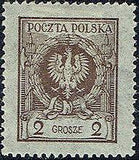 Poland 1924 Definitives - Eagle in Laurel Wreath-Stamps-Poland-StampPhenom