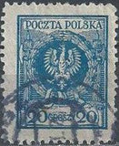 Poland 1924 Definitives - Eagle in Laurel Wreath-Stamps-Poland-StampPhenom