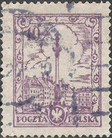 Poland 1925 - 1927 Definitives - Historical Buildings and Galleon-Stamps-Poland-StampPhenom