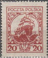 Poland 1925 - 1927 Definitives - Historical Buildings and Galleon-Stamps-Poland-StampPhenom