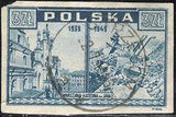 Poland 1945 Warsaw, before and after WW II-Stamps-Poland-StampPhenom