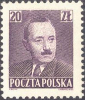 Poland 1950 Boleslaw Bierut - Values in Zloty-Stamps-Poland-StampPhenom