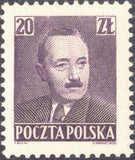 Poland 1950 Boleslaw Bierut - Values in Zloty-Stamps-Poland-StampPhenom