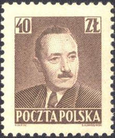 Poland 1950 Boleslaw Bierut - Values in Zloty-Stamps-Poland-StampPhenom