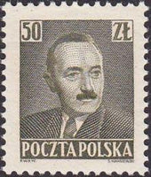 Poland 1950 Boleslaw Bierut - Values in Zloty-Stamps-Poland-StampPhenom