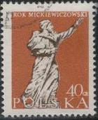 Poland 1955 Adam Mickiewicz, Death Centenary-Stamps-Poland-StampPhenom