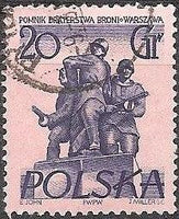 Poland 1955 Warsaw Statues-Stamps-Poland-StampPhenom