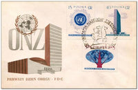 Poland 1957 U.N.O. Commemoration-Stamps-Poland-StampPhenom