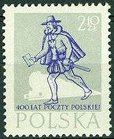 Poland 1958 The 400th Anniversary of Polish Post (issue 2)-Stamps-Poland-StampPhenom