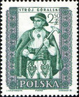 Poland 1959 Folk Costumes-Stamps-Poland-StampPhenom