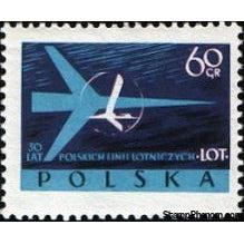 Poland 1959 The 30th Anniversary of Polish Airlines