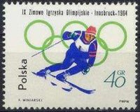 Poland 1964 Winter Olympics-Stamps-Poland-StampPhenom