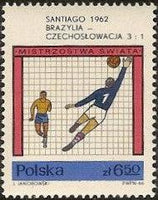 Poland 1966 Football World Cup - England-Stamps-Poland-StampPhenom