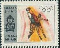 Poland 1968 Summer Olympic Games-Stamps-Poland-StampPhenom