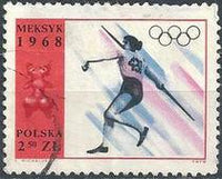 Poland 1968 Summer Olympic Games-Stamps-Poland-StampPhenom