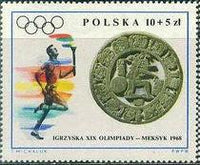 Poland 1968 Summer Olympic Games-Stamps-Poland-StampPhenom