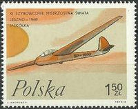 Poland 1968 World Gliding Championship-Stamps-Poland-StampPhenom