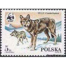 Poland 1985 Protected Animals - The Wolf