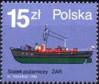 Poland 1988 Fire Extinguising Boats-Stamps-Poland-StampPhenom