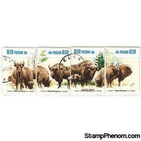 Poland Bisons , 4 stamps-Stamps-Poland-StampPhenom