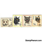 Poland Cats , 4 stamps