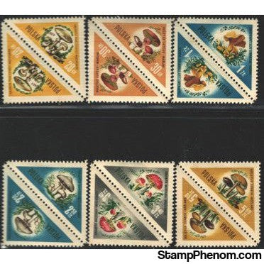Poland Mushrooms , 12 stamps
