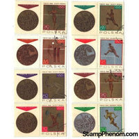 Poland Olympics Imperf Sheet , 16 stamps