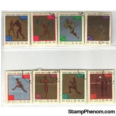 Poland Olympics Lot 2 , 8 stamps