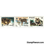 Poland Wolves , 3 stamps