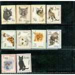 Poland Cats , 10 stamps