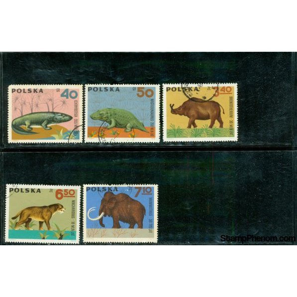 Poland Dinosaurs , 5 stamps