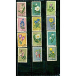 Poland Flowers , 12 stamps