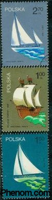 Poland Ships Lot 2 , 3 stamps