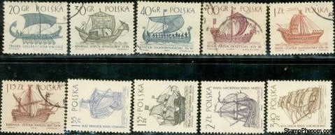 Poland Ships , 10 stamps