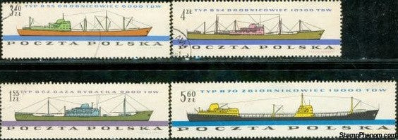 Poland Ships , 4 stamps