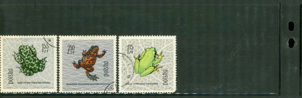 Poland Frogs , 3 stamps