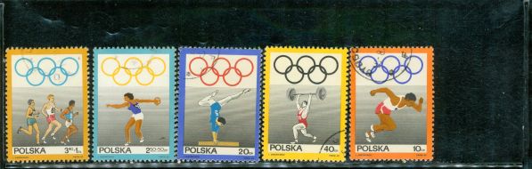 Poland Olympics Lot 2 , 5 stamps