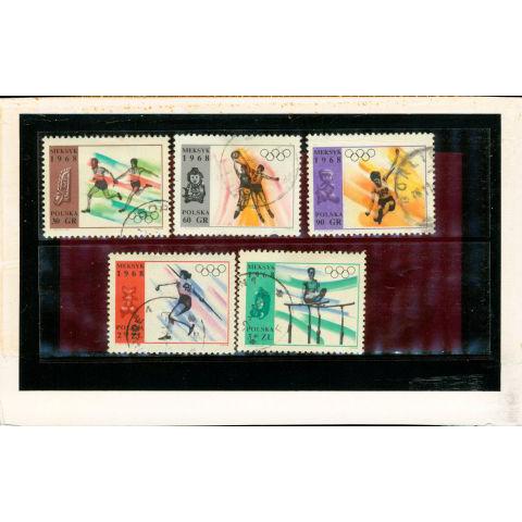 Poland Olympics Lot , 5 stamps