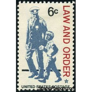 United States of America 1968 Policeman and Boy