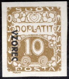 Czechoslovakia 1919 Postage Due - overprint "VZOREC"-Czechoslovakia-StampPhenom