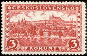 Czechoslovakia 1928 Prague - Hradčany and Charles Bridge
