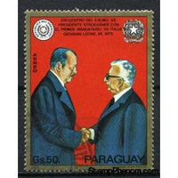 Paraguay 1973 Presidents Stroessner and Leone